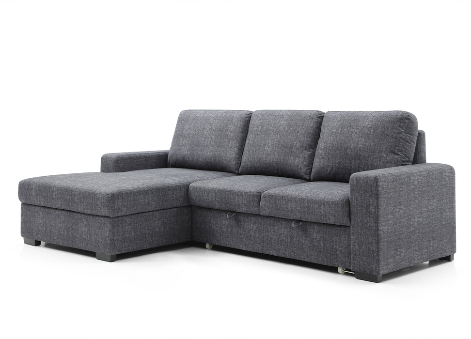 Whiteline Modern Living Elga Sectional SR1708F-LGRY - Bed & Sofa Hub