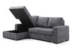 Whiteline Modern Living Elga Sectional SR1708F-LGRY - Bed & Sofa Hub