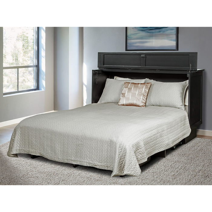 Arason Enterprises Creden-ZzZ Essex Black Queen Size Cabinet Bed - Bed & Sofa Hub