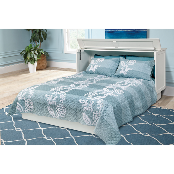 Arason Enterprises Creden-ZzZ Essex White Queen Size Cabinet Bed - Bed & Sofa Hub