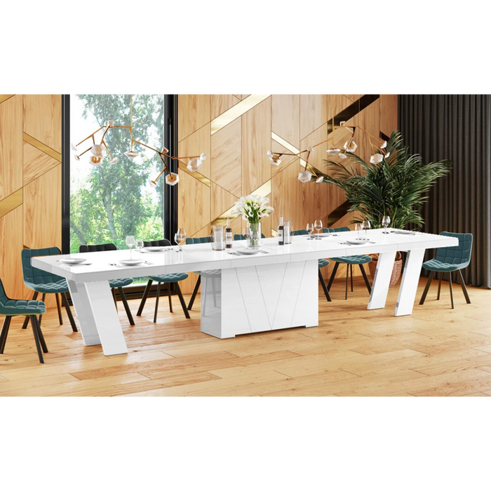 Maxima House Dining Set ALETA 11 pcs. modern Dining Table - Bed & Sofa Hub