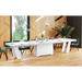 Maxima House Dining Set ALETA 11 pcs. modern Dining Table - Bed & Sofa Hub
