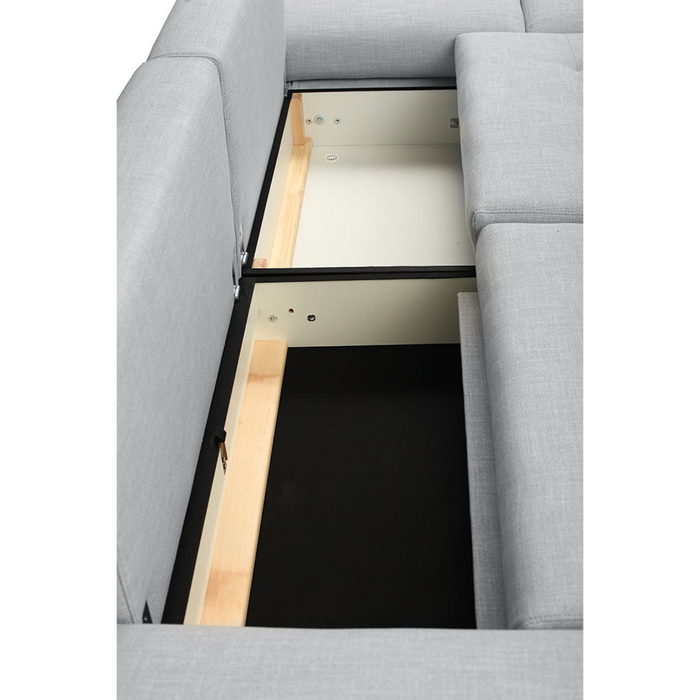 Maxima House GREY Sectional Sleeper Sofa - Bed & Sofa Hub