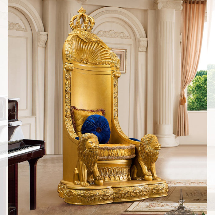 Homey Design Hd-1800 – Lion Throne Accent Chair - Bed & Sofa Hub