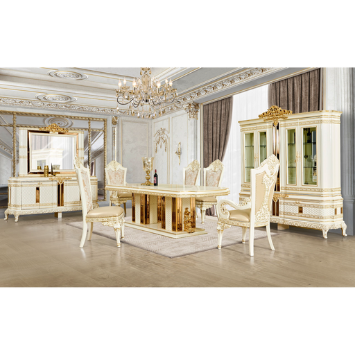 Homey Design HD-1882 – 7PC DINING SET - Bed & Sofa Hub