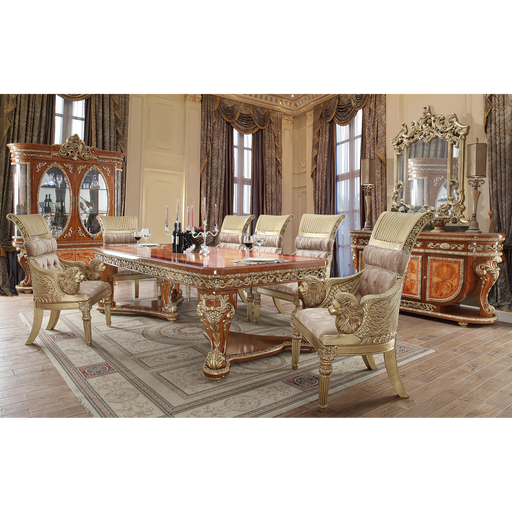 Homey Design HD-8024 – 7PC DINING SET - Bed & Sofa Hub