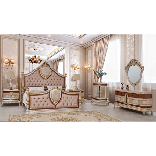 Homey Design HD-9021 – 4PC Bedroom Set - Bed & Sofa Hub