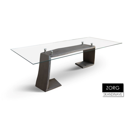 Maxima House Gor Glass Top Dining Table - Bed & Sofa Hub