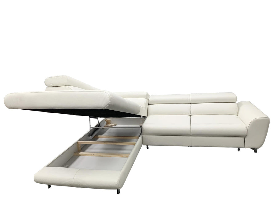 Maxima House Leather Sectional Sleeper Sofa PIANO BEN032 - Bed & Sofa Hub