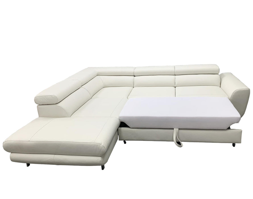 Maxima House Leather Sectional Sleeper Sofa PIANO BEN032 - Bed & Sofa Hub