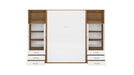 Maxima House Vertical Murphy Bed Invento , European Full XL with 2 cabinets IN140VLED-10W - Bed & Sofa Hub