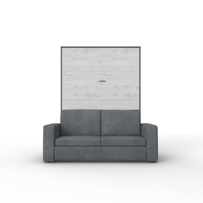 Maxima House Murphy bed European Full XL Vertical with Sofa Invento IN001GW-G - Bed & Sofa Hub