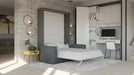 Maxima House Murphy bed European Full XL Vertical with Sofa Invento IN001GW-G - Bed & Sofa Hub