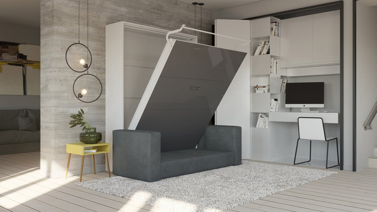 Maxima House Murphy bed European Full XL Vertical with Sofa Invento IN001WG-G - Bed & Sofa Hub