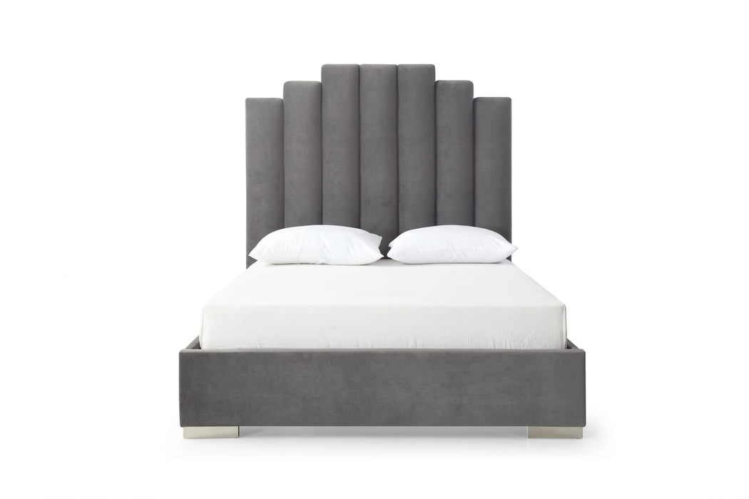 Whiteline Modern Living Jordan Queen Bed BQ1688F - Bed & Sofa Hub