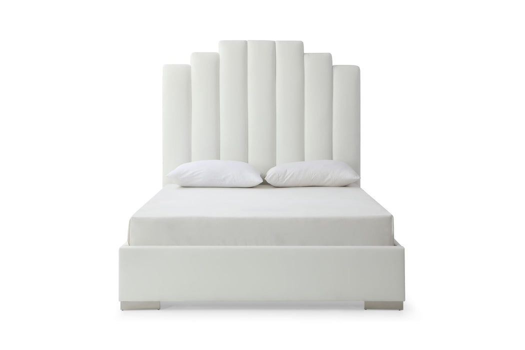 Whiteline Modern Living Jordan Queen Bed BQ1688F - Bed & Sofa Hub