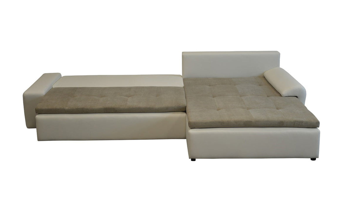 Maxima House Sectional sleeper Sofa LONDON with storage, Right Facing Chaise BEN019 - Bed & Sofa Hub