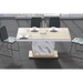 Maxima House Dining Table Moka with 2 Extensions - Bed & Sofa Hub