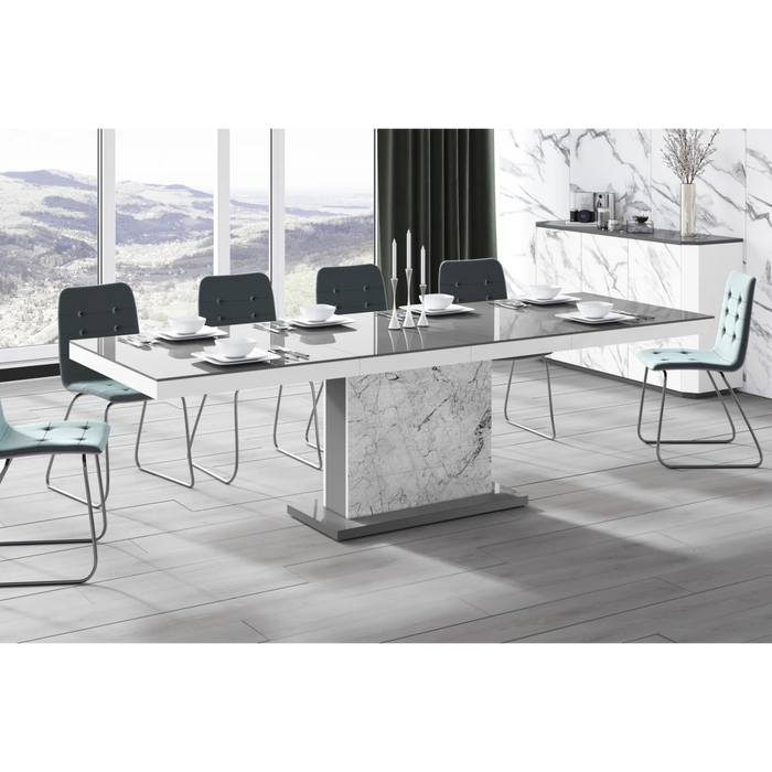 Maxima House Dining Table Moka with 2 Extensions - Bed & Sofa Hub