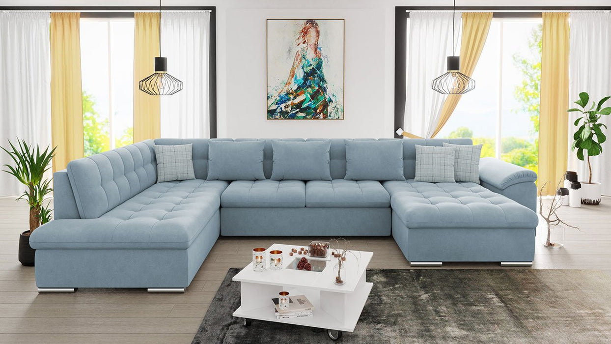 Maxima House LEONARDO Sectional Sleeper Sofa MIR011 - Bed & Sofa Hub