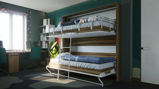 Maxima House OTIS Murphy Bunk Bed European TWIN size with mattresses OTIS-W - Bed & Sofa Hub