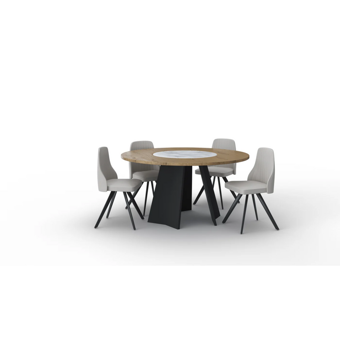 Maxima House Dining Set Oriana with 6 Chairs - Bed & Sofa Hub