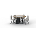 Maxima House Dining Set Oriana with 6 Chairs - Bed & Sofa Hub