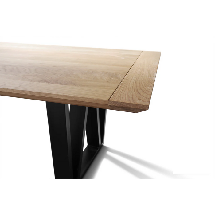 Maxima House Solid Wood Dining Table Prizma - Bed & Sofa Hub