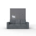 Maxima House Invento Queen Vertical Murphy Bed with a gray Sofa IN014WG-G - Bed & Sofa Hub