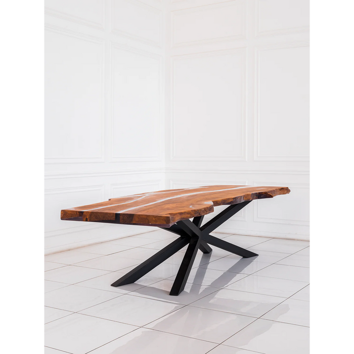 Maxima House Hornbeam Wood Dining Table RESTO filled - Bed & Sofa Hub