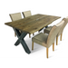 Maxima House Castle Line 2 Oak Wood Dining Table - Bed & Sofa Hub