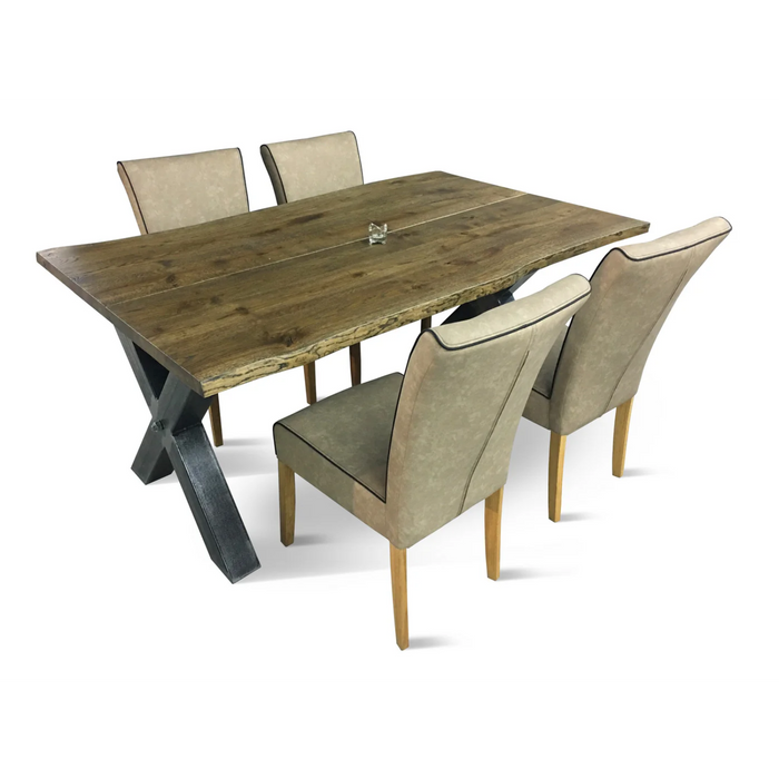 Maxima House Castle Line 2 Oak Wood Dining Table - Bed & Sofa Hub