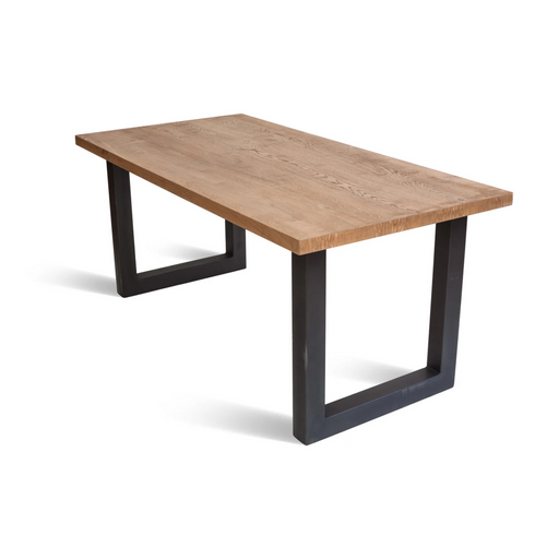 Maxima House Castle Line U 180 Oak Wood Dining Table - Bed & Sofa Hub