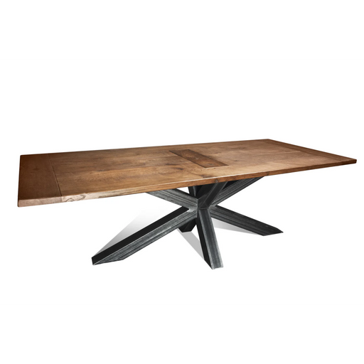 Maxima House Edder - L Oak Wood Dining Table - Bed & Sofa Hub