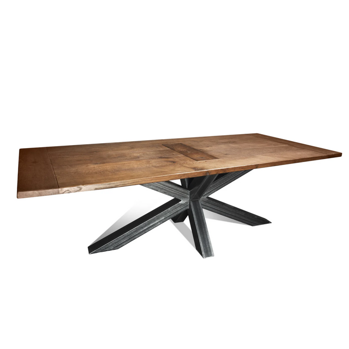 Maxima House Edder - L Oak Wood Dining Table - Bed & Sofa Hub