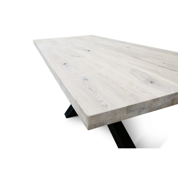 Maxima House Edder - Xw Oak Wood Dining Table - Bed & Sofa Hub