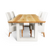 Maxima House Baum Oak Wood Dining Table - Bed & Sofa Hub