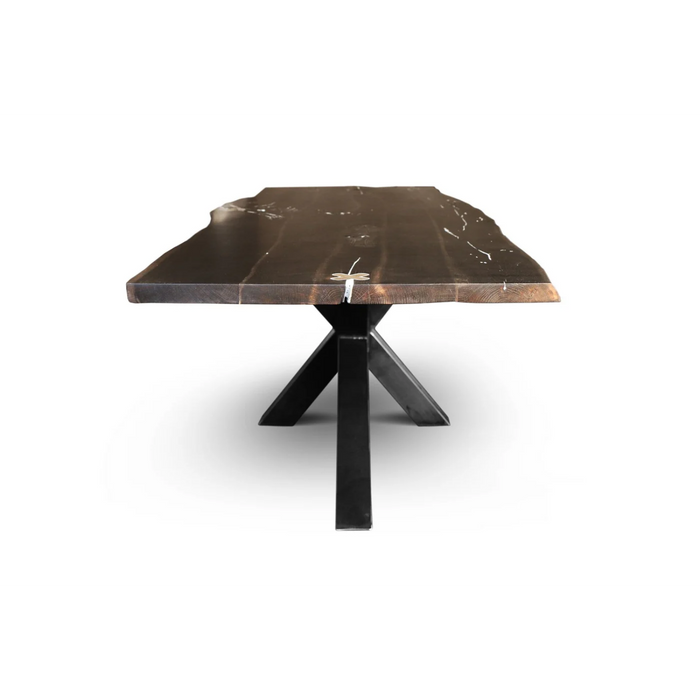 Maxima House Edder-Ur Oak Wood Dining Table - Bed & Sofa Hub