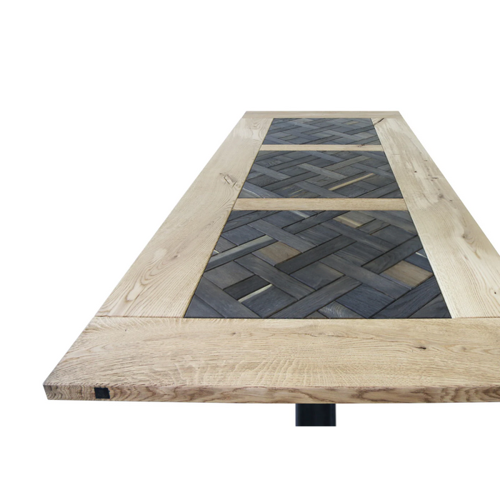 Maxima House Edder-Crue Oak Wood Dining Table - Bed & Sofa Hub