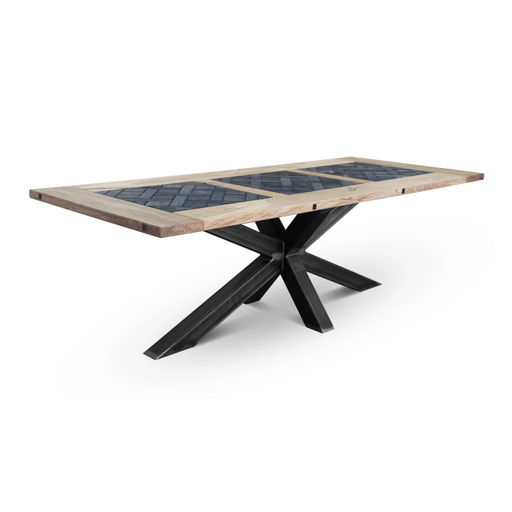 Maxima House Edder-Crue Oak Wood Dining Table - Bed & Sofa Hub