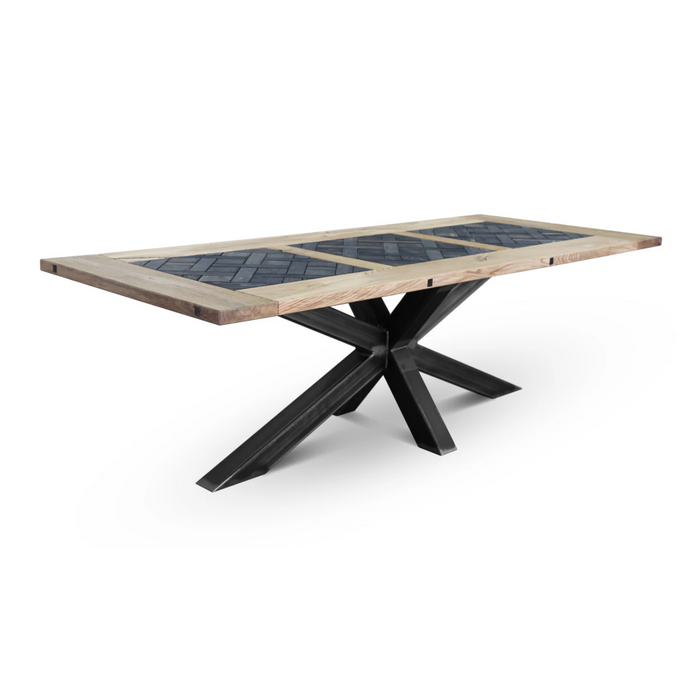 Maxima House Edder-Crue Oak Wood Dining Table - Bed & Sofa Hub