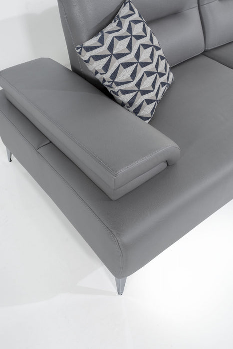 Whiteline Modern Living Ruslan Sectional SR1759-LGRY - Bed & Sofa Hub