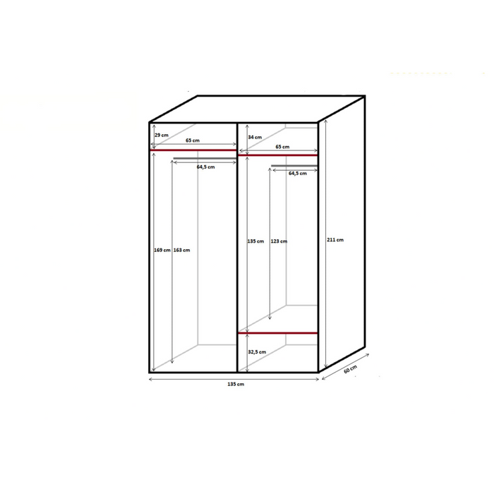 Maxima House ZION Wardrobe - Bed & Sofa Hub