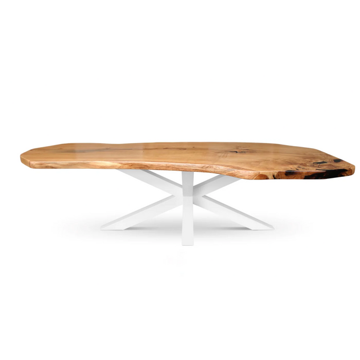 Maxima House Solid OAK Wood Live edge Dining Table - Bed & Sofa Hub