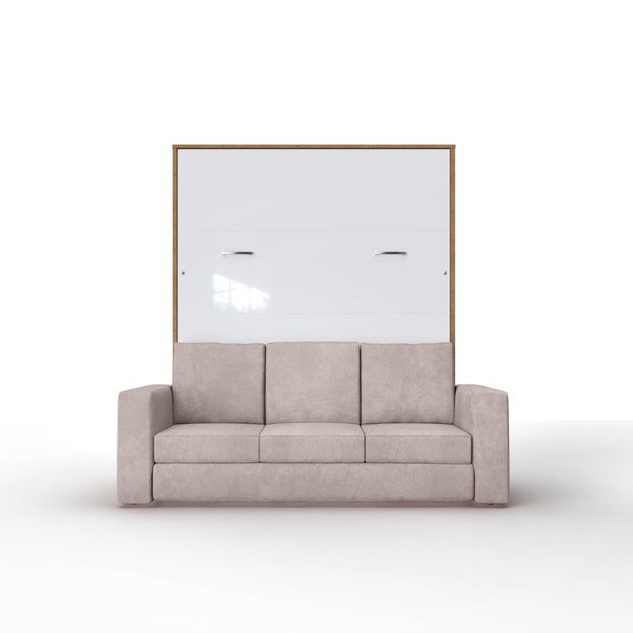 Maxima House Vertical Murphy Bed Invento , European Full XL with 2 cabinets IN140VLED-10W - Bed & Sofa Hub