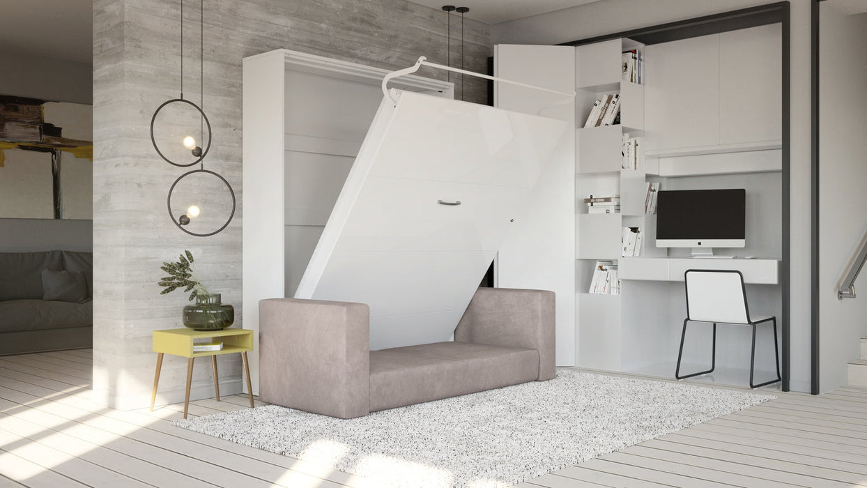 Maxima House Murphy bed European Full XL Vertical with Sofa Invento IN001W-B - Bed & Sofa Hub