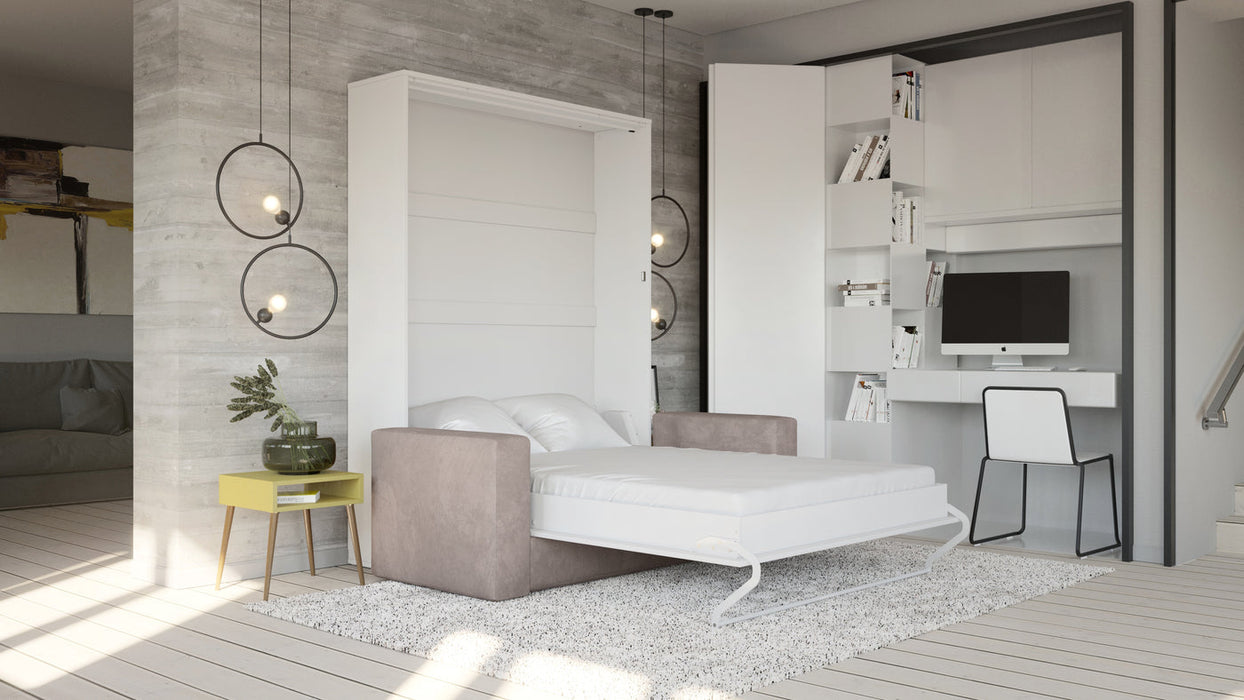 Maxima House Murphy bed European Full XL Vertical with Sofa Invento IN001W-B - Bed & Sofa Hub