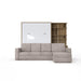 Maxima House Murphy Bed European Queen size with a Sectional Sofa and a Bookcase, INVENTO IN014/17OW-LB - Bed & Sofa Hub