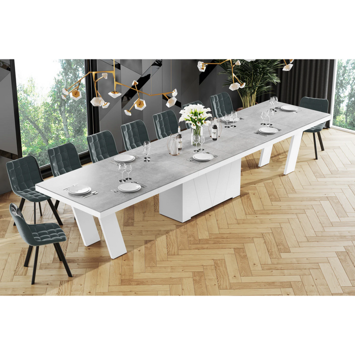 Maxima House Dining Set ALETA 11 pcs. modern Dining Table - Bed & Sofa Hub
