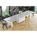 Maxima House Dining Set ALETA 11 pcs. modern Dining Table - Bed & Sofa Hub